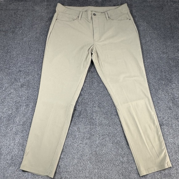 CUTS Clothing Mens 34x30 AL Jogger Pants 34x32 Tag Khaki Performance Golf Chino‎ - Picture 1 of 16